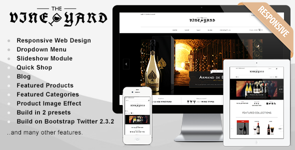 Responsive Shopify Theme - WineYard